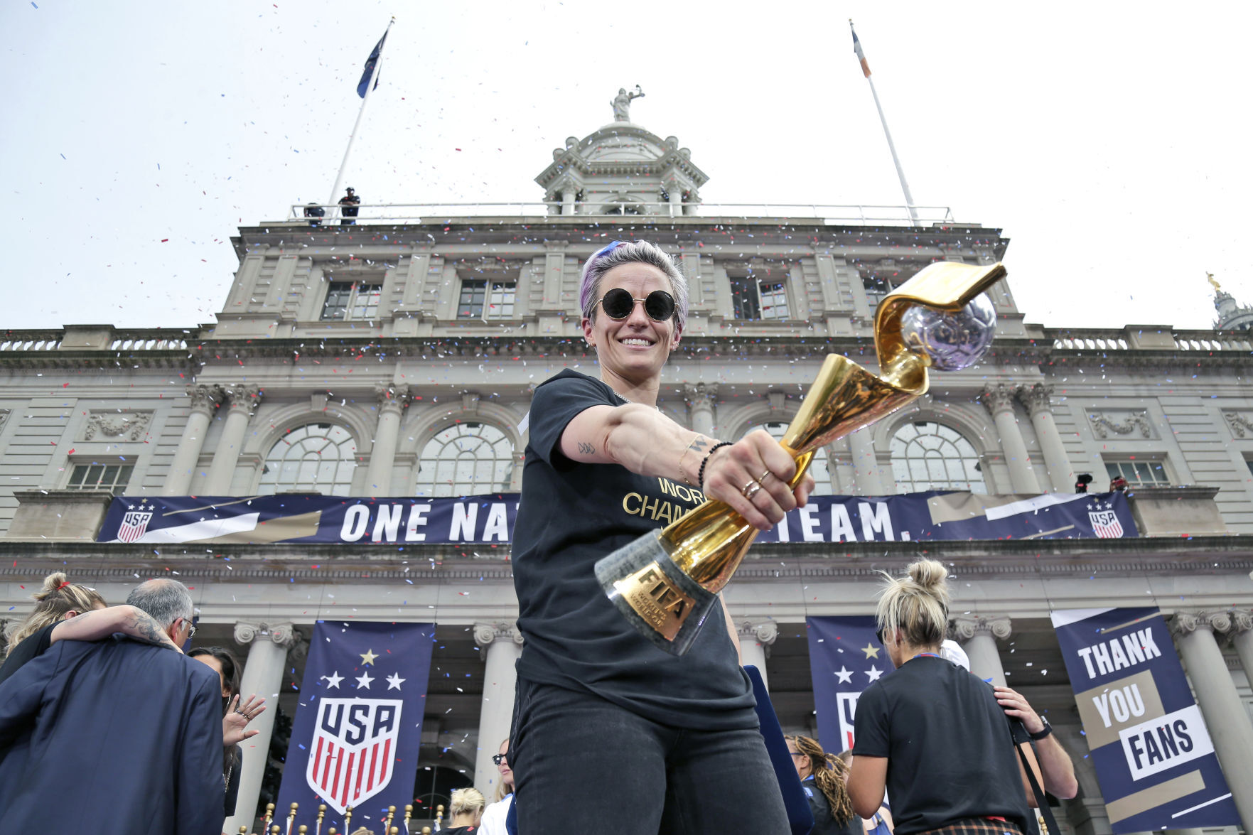 WWCup US Returns Home Soccer